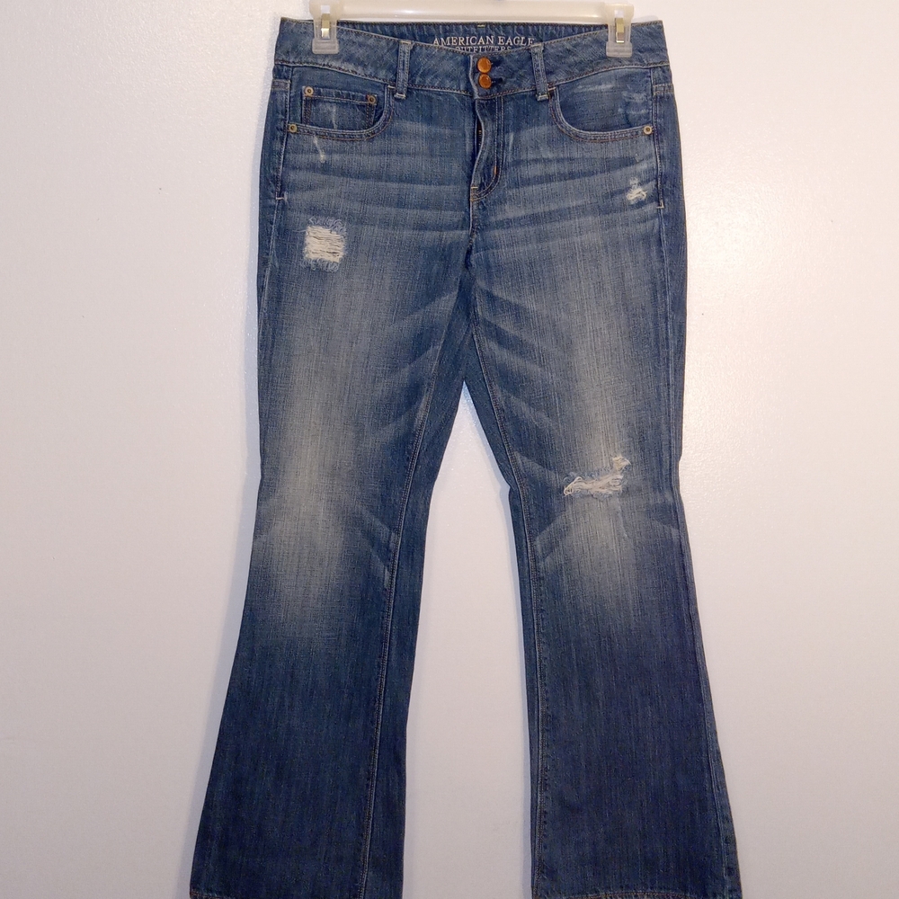 American Eagle Outfitters Women's Medium Blue Boot Cut Jeans